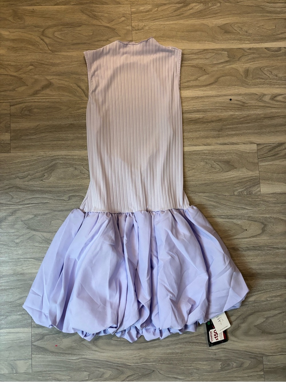 Kali Lilac Backless Ruffled Hem Dress
